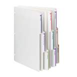 Smead Viewables  Three-Ring Binder Index Dividers, 1/3-Cut Tab, Letter Size, White, 75 per Box (89413)