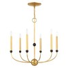 Livex Lighting Cortlandt 6 - Light Chandelier in  Natural Brass/Bronze - 3 of 4