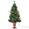 Resenkos 5-Ft Pre-Lit Artificial Christmas Tree with Red Berries and Pine Cones - - 4 of 4