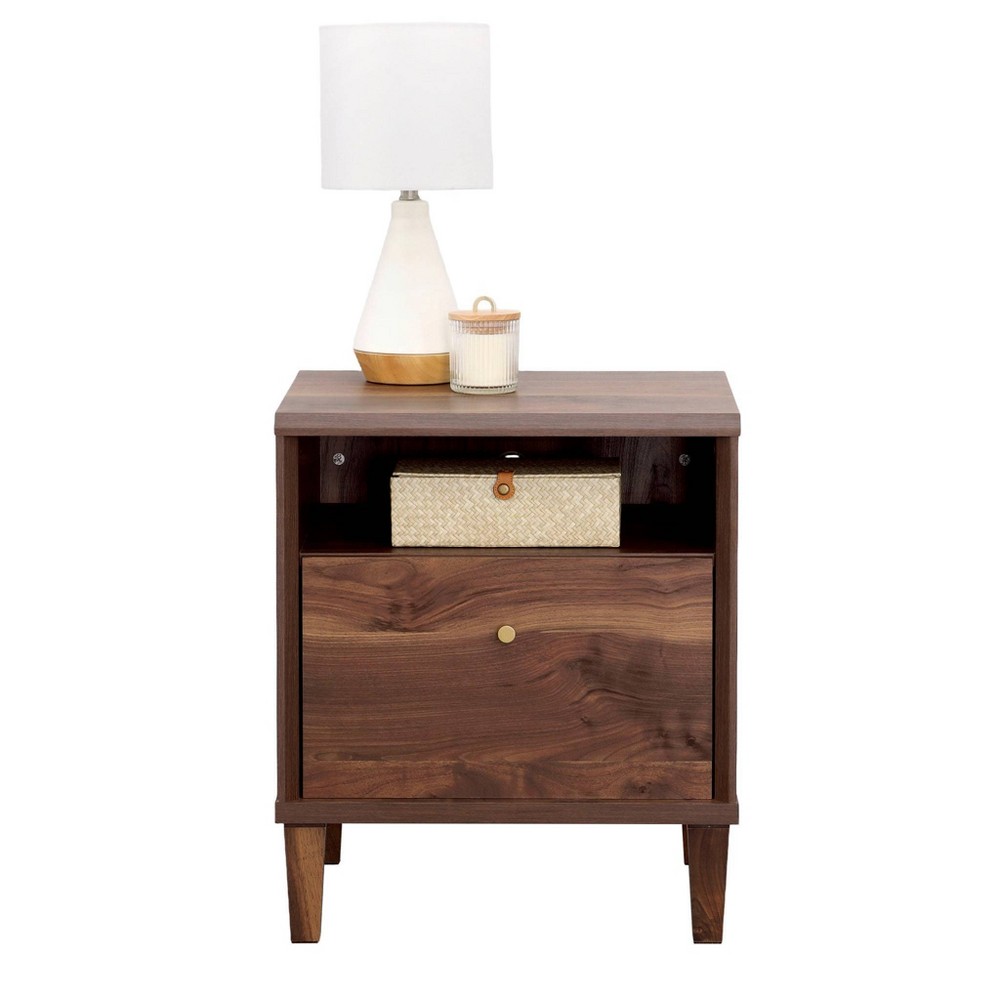 Photos - Storage Сabinet Sauder Willow Place Night Stand Grand Walnut 