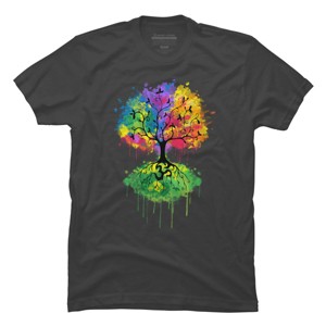 Men's Design By Humans Ohm Tree By Jazzlekat T-Shirt - 1 of 4