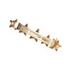 Unique Bargains Elegant Pentacle Hair Clips Gold Tone 1 Pc - 4 of 4