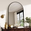 Arched Wall Mirror, Arch Bathroom Mirror, Wall Mounted Vanity Mirror with Arch Metal Frame, Modern Bathroom Vanity Mirror for Bedroom - 3 of 4