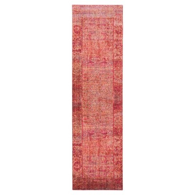 Fuchsia Multi Burst Loomed Runner 2'3"x6' - Safavieh