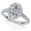 Pompeii3 1Ct Oval Diamond Halo Engagement Ring in 10k White Gold - 2 of 4