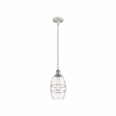 Vaz - 1 Light Stem Hung Mini Pendant In Industrial Style-8.13 Inches Tall and 5.88 Inches Wide