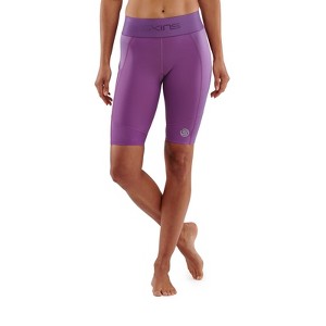 SKINS SERIES-3 Women's Premium Compression Half Tights-Improve Circulation, Reduce Soreness for Rugby, Running & Workouts Amethyst X-Small - 1 of 4
