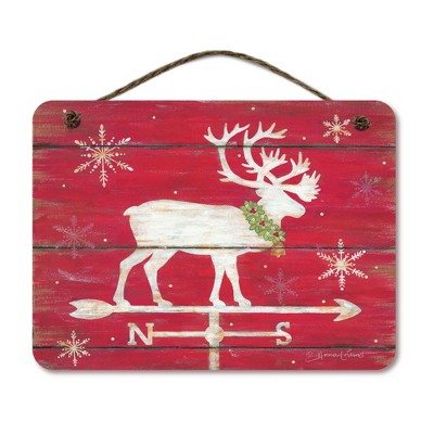 Courtside Market Reindeer 16x12 Hanging Artboard with Twine