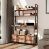 COZONY 5-Tier Bakers Rack with Power Outlet, Industrial Microwave Stand Drawers Shelves Farmhouse Cabinet - 2 of 4