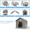 Kumasinova 31"/38" Weatherproof Dog Crate with Ventilation Design,Spacious Small/Medium Dog Crate for Indoor&Outdoor Use,Durable Dog Kennel Furniture - 4 of 4