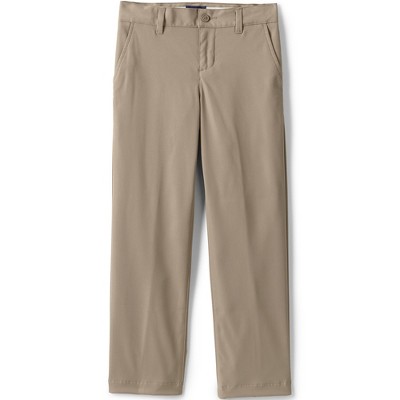 Lands' End School Uniform Kids Iron Knee Active Chino Pants - 6 - Khaki