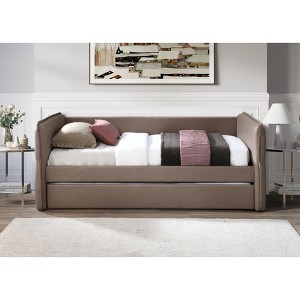 Daybed With a Trundle in Mocha - 1 of 4