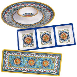 3pc Melamine Portofino Hostess Set - Certified International - 1 of 4