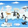 14-Piece Arctic Animal Figures Set, Mini Plastic Polar Animals Figurines Including Fox, Wolf, Reindeer & Penguins - 4 of 4