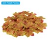 Unique Bargains Wedding Party Thanksgiving Halloween Decoration Autumn Maple Artificial Leaves Green Yellow 200 Pcs - 2 of 4