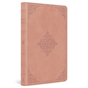 ESV Large Print Value Thinline Bible (Trutone, Blush Rose, Fleur-De-Lis Design) - by  Esv Bibles (Leather Bound) - 1 of 1