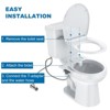 Bidet Attachment for Toilet, Self-Cleaning Dual Nozzle with Adjustable Water Pressure, Rear Wash Toilet Seat Attachment, - 3 of 4