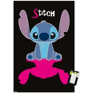 Trends International Disney Lilo and Stitch: Simply Stitch - Pink Shadow Unframed Wall Poster Prints - 1 of 4