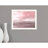 HomeRoots Pink Beach Emotions White Framed Print Wall Art - 2 of 4