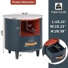Accent Cabinet Modern with Drawer and Open Shelf for Living Room or Bedroom 19.25W - 3irtyhousy - 4 of 4