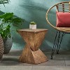 CAVINAS Unique Design Magnesium Oxide Coffee Table with Stacking Structure,Modern Side Table for Living Room,Apartment,Natural - 2 of 4