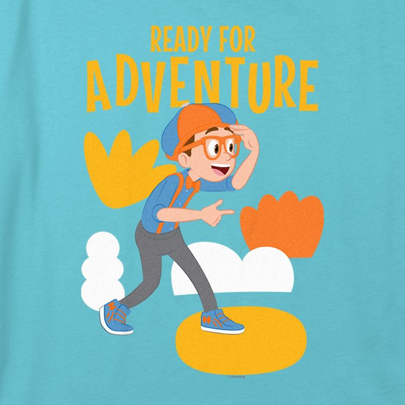 Girl's Blippi Ready for Adventure Crop Top T-Shirt, 2 of 4