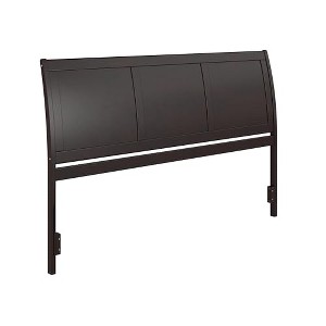 AFI Furnishings Nantucket Twin Solid Wood Panel Headboard with Attachable Charger, Walnut - 1 of 4