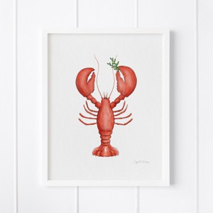 Lobstah Framed Museum Quality 8" x 10" Art Print by Ramus & Co - 1 of 4