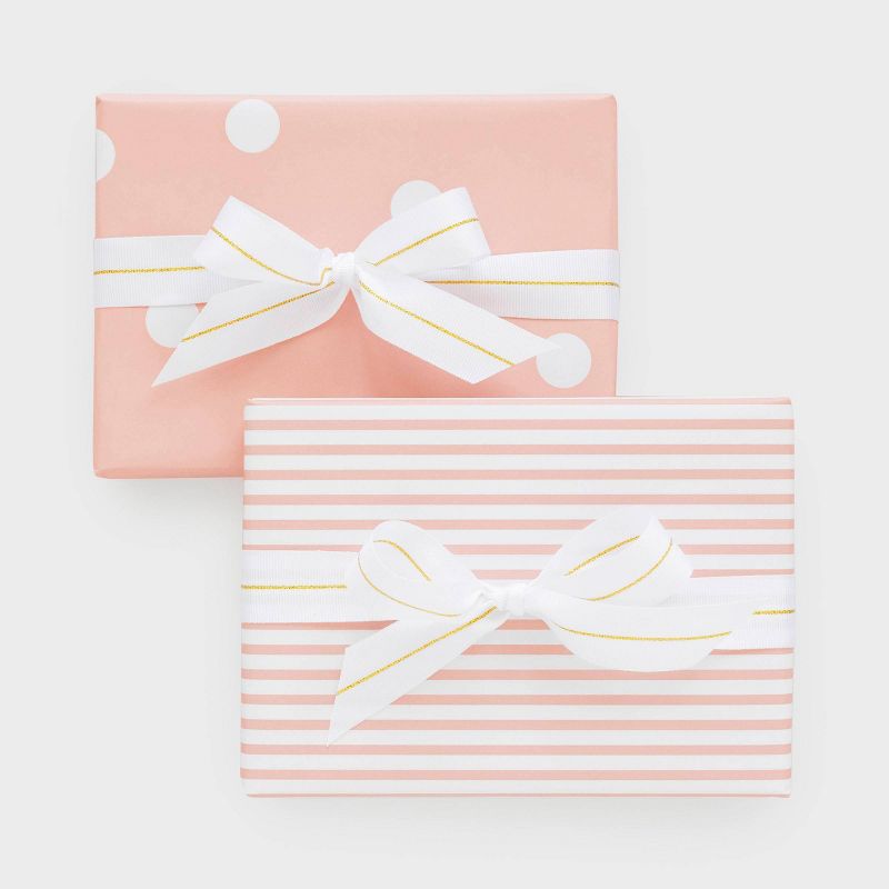 2 Rose Pattern Gift Wrap Set Pink/White - Sugar Paper&#8482; + Target, 1 of 10