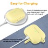 BONGEEK AirPods Pro Case Cover,Soft Silicone Protective Cases Cover Skin for Apple AirPod Pro 2 Charging Case Keychain Front LED Visible,Cream Yellow - 3 of 4