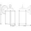 Progress Lighting Roman Coach 1-Light Wall Lantern in Antique Bronze with Etched Seeded Glass Shade - 2 of 2