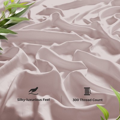 Primrose Pink Full Lyocell Sheet Set with Pillowcases