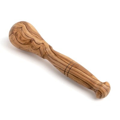 Handcrafted Natural Olive Wood Mortar and Pestle Set, 5-Inch