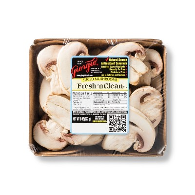 Sliced White Mushrooms - 8oz