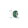 Black Bow Jewelry Sterling Silver with Green Crystals May Birthstone Bead Charm - 2 of 3