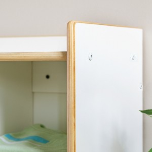 Guidecraft EdQ 10-Section Wall Mounted Locker, Kids Wooden Classroom Storage w/ Cubbies, Compartment Storage w/ Bins & Hooks for Playroom & Preschool - 1 of 4