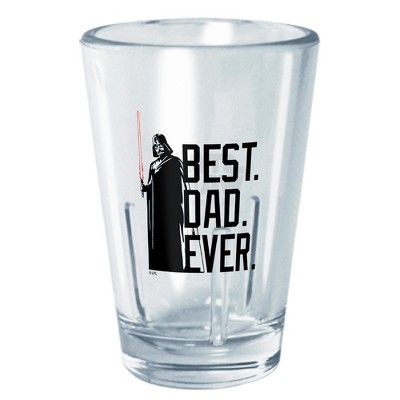 Father's Day Shot Glass Great Gift Worlds Best Dad Shot Glass with Moustache 