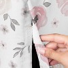 Sweet Jojo Designs Dog Crate Kennel Cover 24in. Watercolor Floral Pink and Grey - 3 of 4