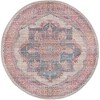 Unique Loom Nostalgia Ella Floral Washable Indoor Flatweave Woven Area Rug - 2 of 4