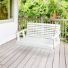 Tangkula 2-Person Porch Swing Chair Wooden Garden Swing Bench w/ Adjustable Chains - 2 of 4