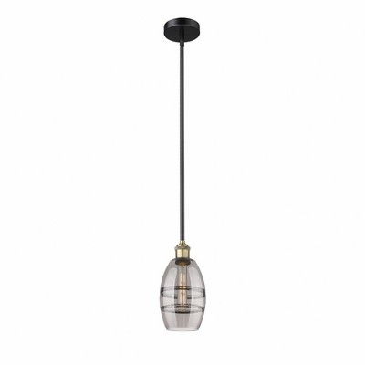 Vaz - 1 Light Stem Hung Mini Pendant In Industrial Style-7.63 Inches Tall and 5.88 Inches Wide