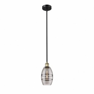 Vaz - 1 Light Stem Hung Mini Pendant In Industrial Style-7.63 Inches Tall and 5.88 Inches Wide - 1 of 1