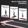 SEVOBAL Walking Pad Running 2.0HP Cushioned Belt Folding Portable Treadmill Spacious Surface Under Desk for Home Gym Office, Pink, 47.6"*19.1"*4.92" - 4 of 4