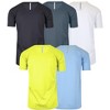 Galaxy By Harvic Men's Short Sleeve Moisture-Wicking Quick Dry Performance Crew Neck Tee- 5 Pack - 2 of 2