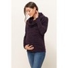 Hello Miz Women's Cowl Neck Long Sleeve Maternity Knit Sweater Top - 2 of 4