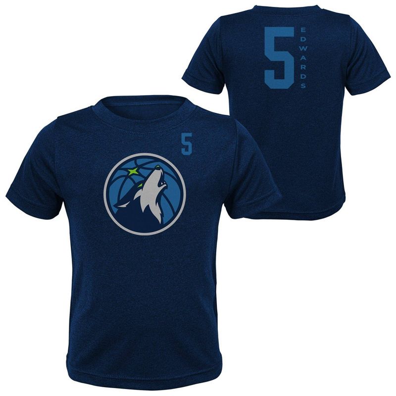 NBA Minnesota Timberwolves Youth Edwards Performance T-Shirt, 1 of 4