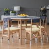 PiccoCasa Velvet Stretchable Printed Dining Room Chairs Slipcover 18" x 18" 6 Pcs - 3 of 4