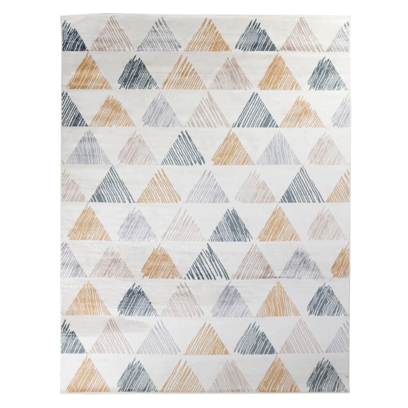 Modern Geometric Indoor Living Room Accent Area Rug - Blue Nile Mills, 1 of 6