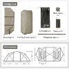 Naturehike Massif Hot Tent with Stove Jack, 4 Season Tent, 4 Person Camping Tent, UPF50+ Waterproof Windproof Winter Tent with Room and Hall - 3 of 4
