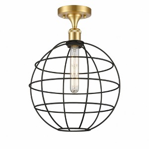 Lake Placid - 1 Light Semi-Flush Mount In Industrial Style-16 Inches Tall and 12 Inches Wide - 1 of 1